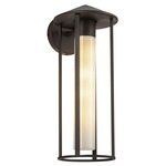 Tenko Outdoor Wall Light - Bronze / Glossy Opal