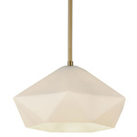 Krysta Pendant - Brushed Gold / Opal