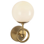 Fiore Wall Sconce - Brushed Gold / Glossy Opal