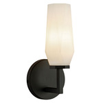 Krysta Wall Sconce - Matte Black / Opal