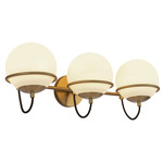 Alba Bathroom Vanity Light - Aged Brass / Opal