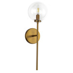 Cassia Wall Sconce - Aged Gold / Clear