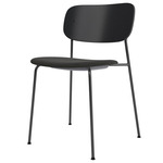 Co Upholstered Seat Dining Chair - Black / Black Oak / Re-Wool 198