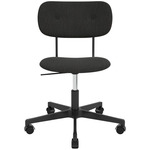Co Upholstered Office Chair w/o Arms - Black / Re-Wool 198