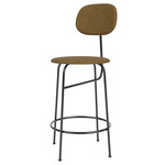 Afteroom Plus Upholstered Counter / Bar Chair - Black / Gold Boucle