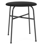 Afteroom Upholstered Stool - Black / Sierra Black Leather