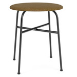 Afteroom Upholstered Stool - Black / Gold Boucle