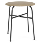 Afteroom Upholstered Stool - Black / Beige Boucle