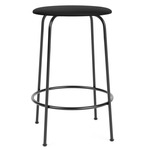 Afteroom Upholstered Counter / Bar Stool - Black / Sierra Black Leather