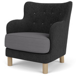 Constance Lounge Chair - Natural Oak / Hallingdal 65 153/173