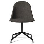 Harbour Upholstered Swivel Side Chair - Black / Canvas 154