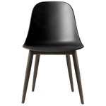 Harbour Wooden Base Side Chair - Black Oak / Black