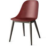 Harbour Wooden Base Side Chair - Black Oak / Burned Red