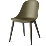 Harbour Wooden Base Side Chair - Black Oak / Olive