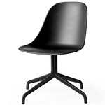 Harbour Hard Shell Swivel Side Chair - Black / Black