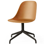 Harbour Hard Shell Swivel Side Chair - Black / Khaki