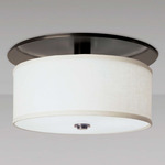 Presidio Ceiling Light - Antiqued Boyd Brass / Oyster Linen