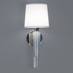 Grasse Wall Sconce - Polished Nickel / Grey