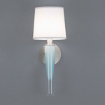 Grasse Wall Sconce - Satin Nickel / Blue