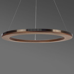 Numi Pendant - Antiqued Boyd Brass / Butternut Walnut