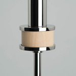 Topanga Floor Lamp - Polished Nickel / Natural Maple