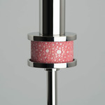 Topanga I Wall Sconce - Polished Nickel / Peony Shagreen