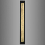 Elements Fire Recessed Wall Light - Black / Yellow Gold Leaf