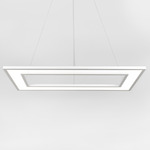 Ghost Rectangle Pendant - Cloud White