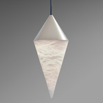 Nebula Pendant - Satin Nickel / Alabaster