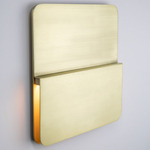 Plateau Outdoor Wall Sconce - Satin Brass