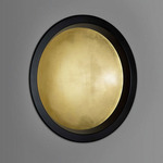 Portal Recessed Wall Light - Blackened Steel / Yellow Gold Leaf