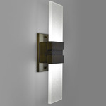 Tonic Wall Sconce - Antiqued Boyd Brass / Clear Bubble
