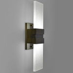 Tonic Outdoor Wall Sconce - Antiqued Boyd Brass / Clear Bubble