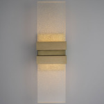 Tonic Outdoor Wall Sconce - Satin Brass / Clear Bubble
