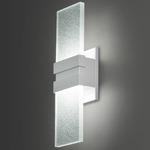 Tonic Outdoor Wall Sconce - Matte White / Clear Bubble