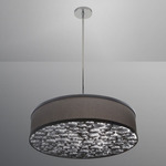 Catacaos Pendant - Polished Nickel / Espresso