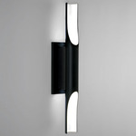 Halfpipe Wall Sconce - Black Granite