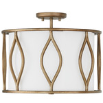 Cohen Dual Mounted Semi Flush - Mystic Luster / White