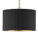 Donovan Pendant - Matte Brass / Black Stain