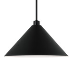 Alden Pendant - Matte Black / White