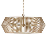 Kaiya Drum Chandelier - Matte Brass