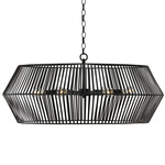 Kaiya Drum Chandelier - Matte Black