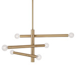 Zane Chandelier - Aged Brass