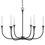 Decklan Chandelier - Black / White