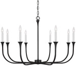 Decklan Chandelier - Black / White