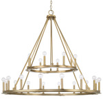 Pearson Chandelier - Aged Brass