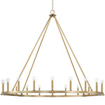 Pearson Chandelier - Aged Brass