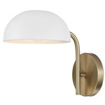 Reece Wall Sconce - Aged Brass / Matte White