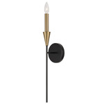 Avant Wall Sconce - Matte Black / Aged Brass