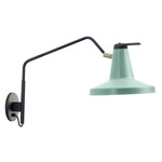 Garcon Wall Sconce - Black / Mint Green